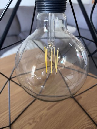 Lámpara de techo geométrica negra
