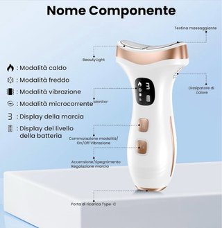 PKBD Masajeador Facial Hot & Cold Nuovo Sigillato