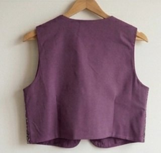 Chaleco morado con brillos Zara