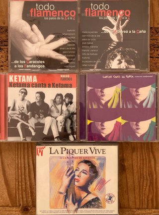 Lote de 23 CDs de Camaron y 13 CDs mas de Flamenco