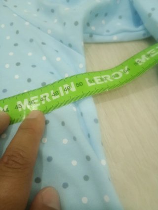 Camisón azul de manga larga