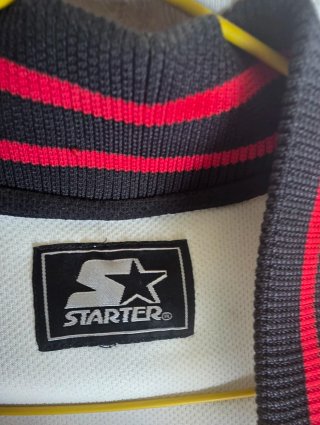Camiseta Starter Béisbol Blanca y Negra
