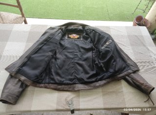 Chaqueta Cuero Harley Davidson Marrón
