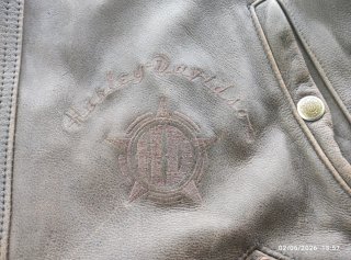 Chaqueta Cuero Harley Davidson Marrón