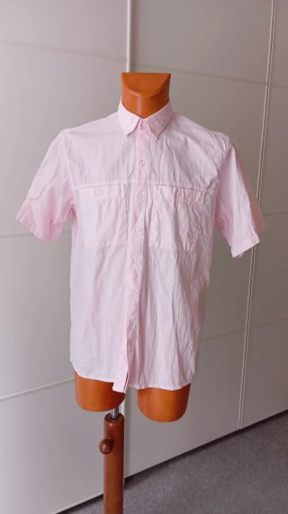 Camisa vintage de hombre color rosa. Nueva