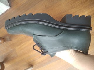 Zapatos Zara TRF Talla 37 Verde Oscuro