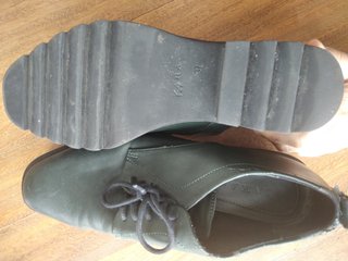 Zapatos Zara TRF Talla 37 Verde Oscuro