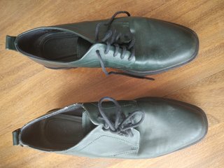 Zapatos Zara TRF Talla 37 Verde Oscuro