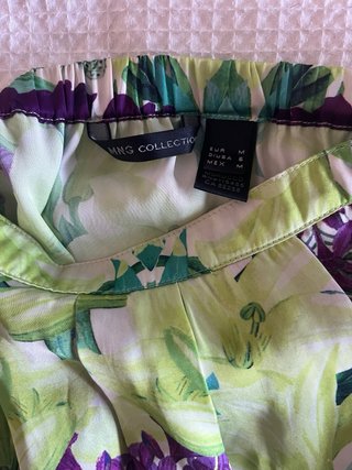 Falda Mango Estampada Multicolor