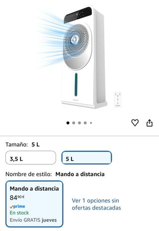Climatizador Cecotec Blanco y Azul