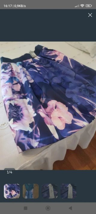 Falda Javier Simorra Talla 42 Estampada