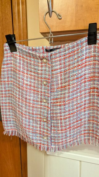 Falda Zara Tweed Talla M