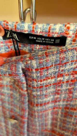 Falda Zara Tweed Talla M