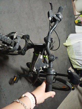 Bicicleta Rockrider Negra, 24" st 500 black
