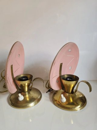Midcentury coppia lampade vintage