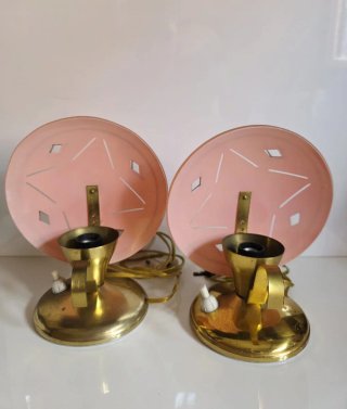 Midcentury coppia lampade vintage