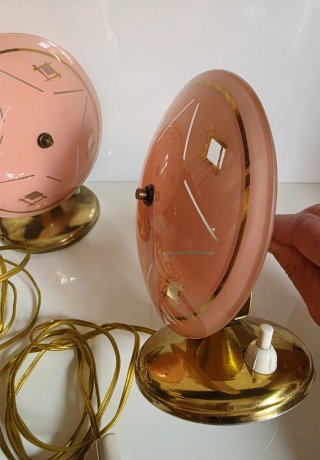 Midcentury coppia lampade vintage