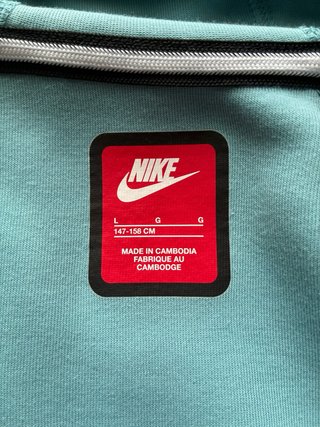 Sudadera Nike Tech Azul Talla L Niño