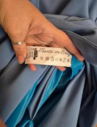 Vestido azul fiesta elegante