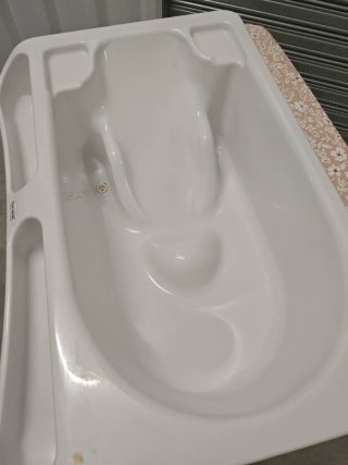 Bañera para bebé con cambiador
