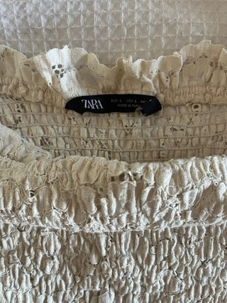 top encaje zara