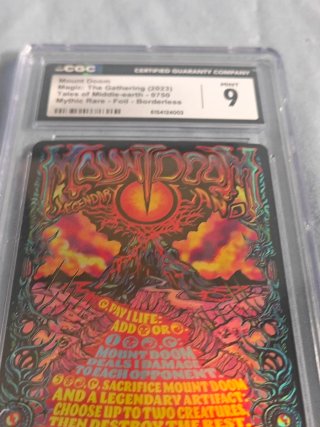 Mount Doom CGC 9 Magic The Gathering LTR