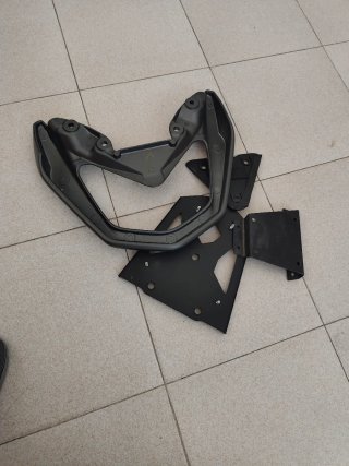Parte trasera de moto.
