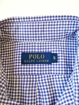 Camisa Ralph Lauren cuadros vichy morado