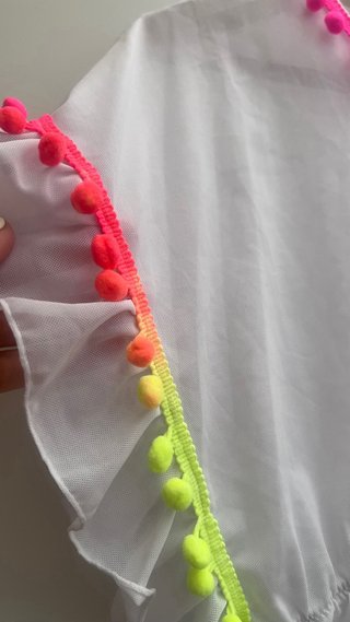 Caftán playero niña multicolor talla única