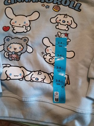 Felpa Cinnamoroll Bambino Azzurra