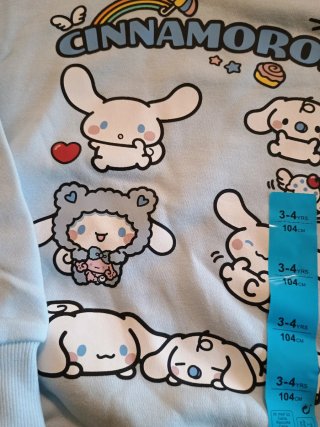 Felpa Cinnamoroll Bambino Azzurra
