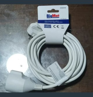 Cable alargador BigMat 5m H05VV-F 3G1.5 NUEVO