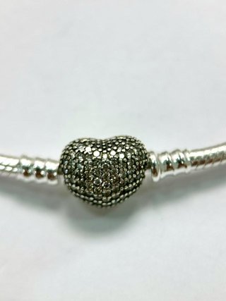 Pulsera Pandora Corazón Pave