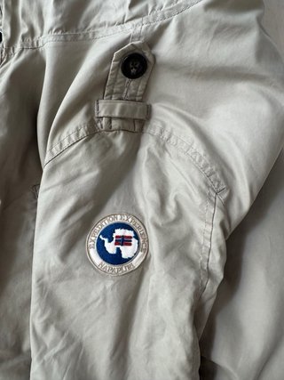 Parka Napapijri mujer Caqui Forro Sherpa - talla S