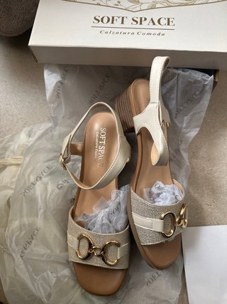 Sandali Soft Space Beige e Oro