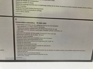 Máquina Hervidora ProfiCook 2en1