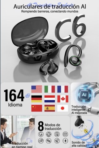 Auriculares Traductor Bluetooth 5.4