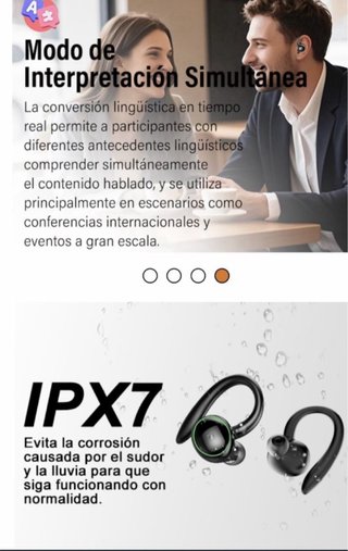 Auriculares Traductor Bluetooth 5.4