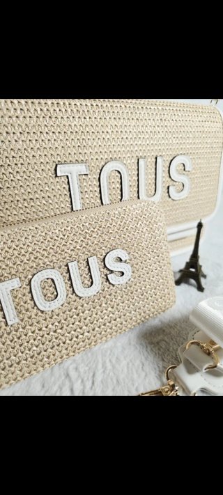 Bolso y cartera Tous beige y blanco