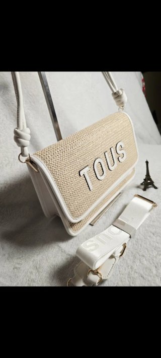 Bolso y cartera Tous beige y blanco