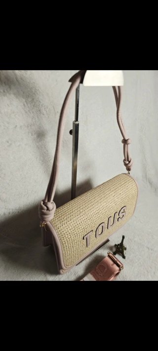 Bolso y cartera Tous beige y blanco