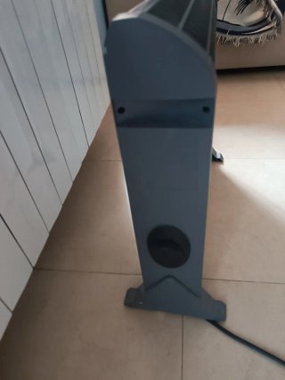 Calefactor Compacta Gris y Blanco