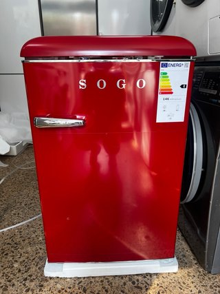 Mini Nevera Congelador SOGO Retro Rojo 110L
