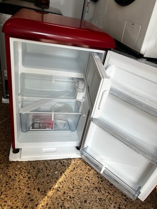 Mini Nevera Congelador SOGO Retro Rojo 110L