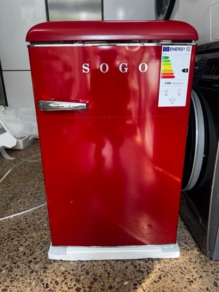 Mini Nevera Congelador SOGO Retro Rojo 110L