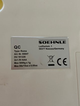 Báscula Digital Soehnle