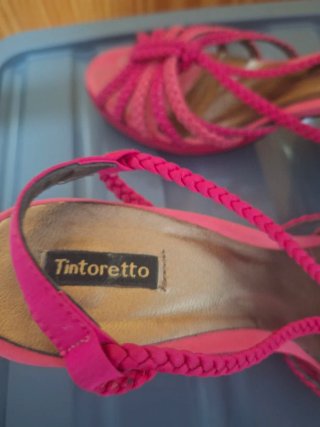 Sandalias Tintoretto Rosa y Rojo