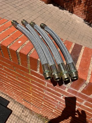 4 Latiguillos Fontanería Flexibles de 1 pulgada