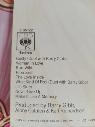 Barbara Streisand Guilty Vinilo LP 1980