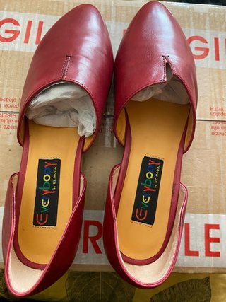 Zapatos de piel rojos Everybody